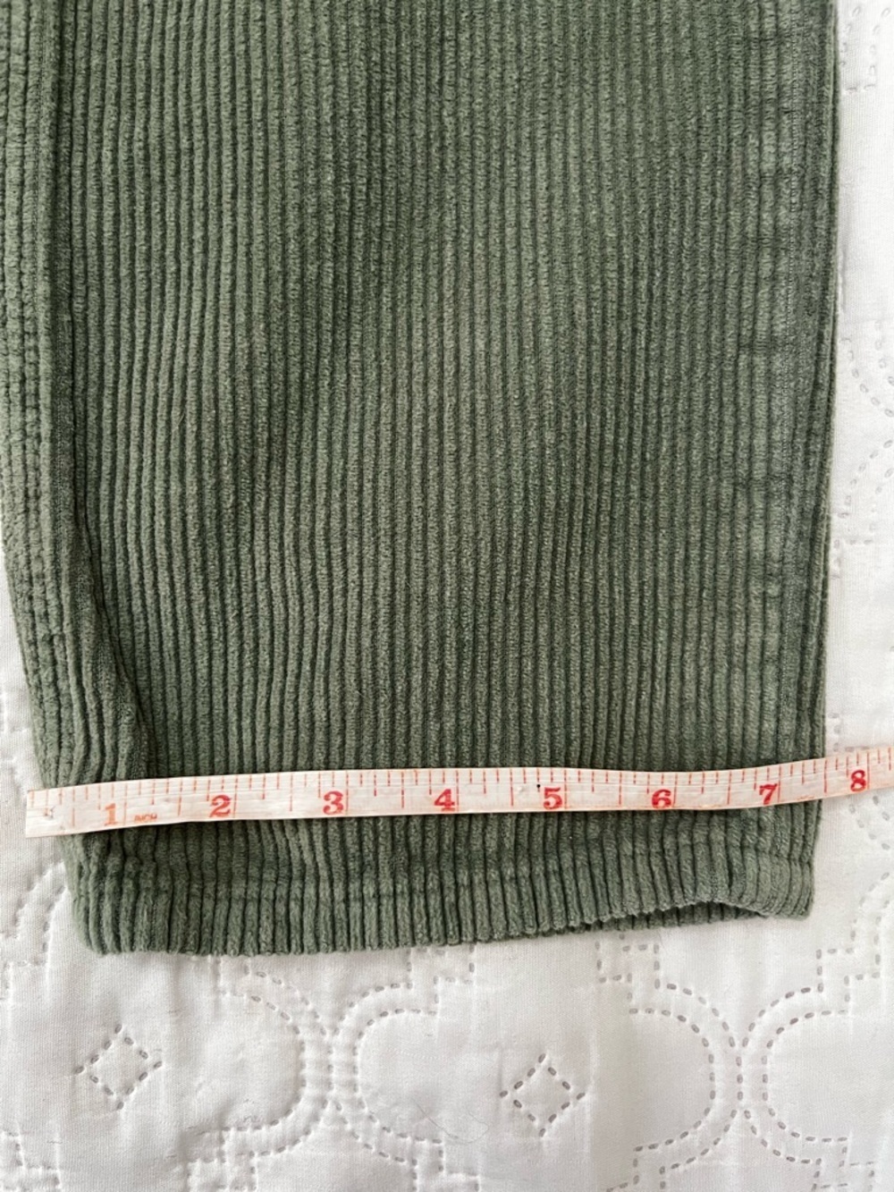 Reformation Cynthia Button Fly High Rise Corduroy Pants - Moss - Size 29 - Picture 3 of 17